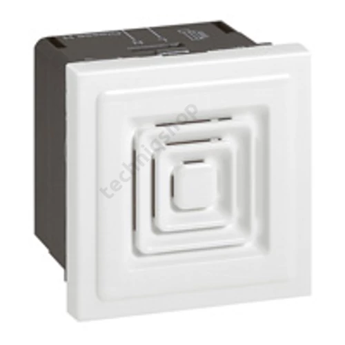Mosaic berregő betét fedlappal 230VAC 70dB(A) 25mA 2modul süllyesztett fekete LEGRAND