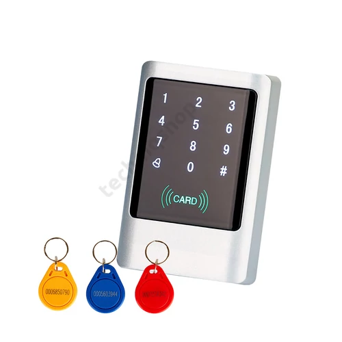 Érintőgombos kódzár +RFID kártyaolvasó NO/NC-relé 4000-felhaszn 12VDC CON-M1 KIT OVERGATE