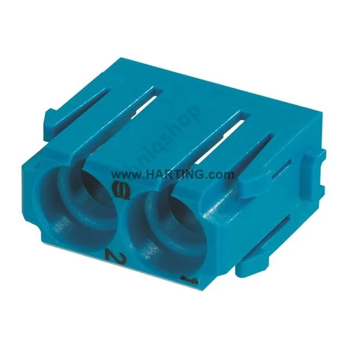 Ipari pneumatikus csőcsatlakozó modul apa/anya 6mm 2P csapos Han 2MOD HARTING