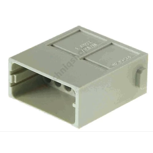 Ipari csatlakozó betét modul apa 17P 10A 160V krimpelt csapos Han 17MOD Sti-c HARTING