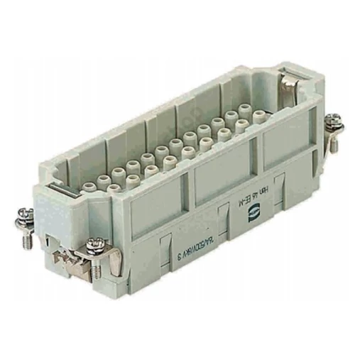 Ipari csatlakozó betét apa 46P 16A 500V krimpelt csapos termoplaszt-betét Han EE 46 HARTING