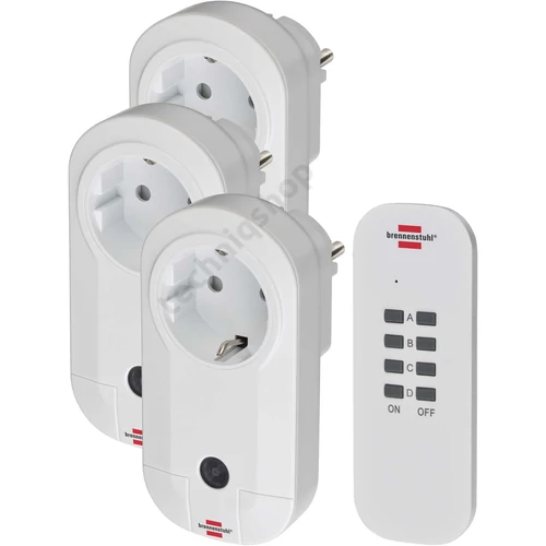 RF készlet 3dugalj adapter+1távirányító 1000W 1-relé 230VAC-táp 433MHz ComfortLine LECTRA