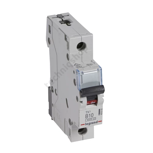 Kismegszakító 1P 10A B-jelleg 230V AC 6kA/60898 TX3 LEGRAND