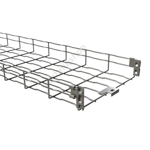 Rácsos kábeltálca 3m galván/elektrolit horganyzott acél U-alak 65mm x 150mm BF2R 150X65 EZ BASOR
