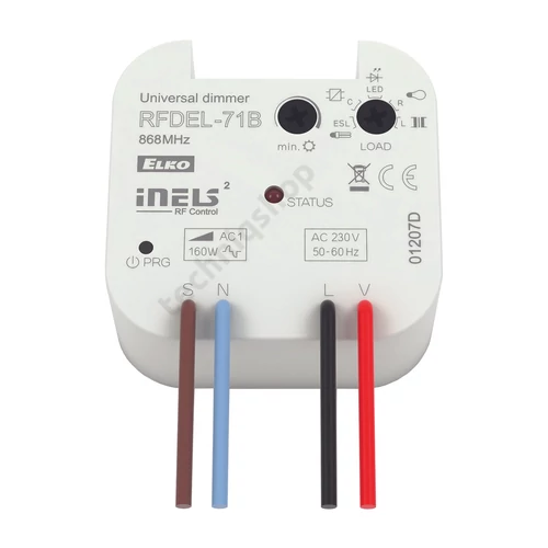 RF dimmaktor kapcsoló mögé 868MHz iNELS süllyesztett KNX RF 50-160W 231-230V Elko EP
