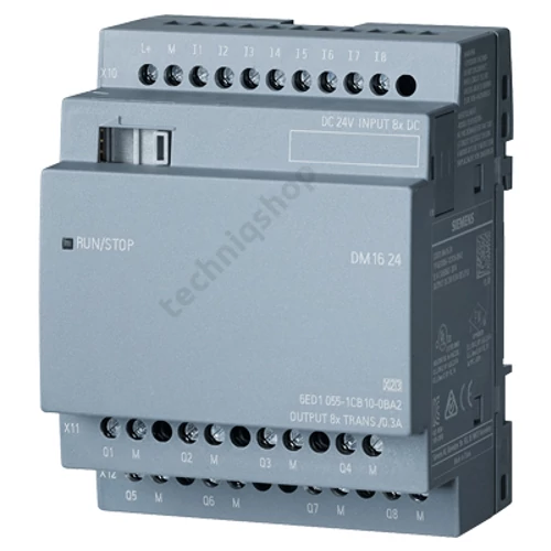 Digitális be- és kimeneti modul DM16 8DI 8DO tranzisztor 20.4-28.8V/DC LOGO! SIEMENS