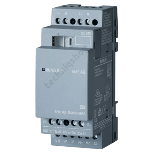 Analóg kimeneti modul 0...10V/0...20mA/4..20mA 10Bit 2AO LOGO! SIEMENS