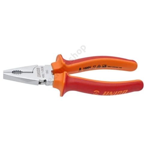 Kombináltfogó piros-sárga 160mm szigetelt 1000V VDE 406/1VDEBI UNIOR