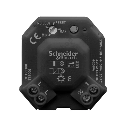 Merten-SM fényerőszabályozó modul LED-hez is betét komplett házban 4-200VA Acti9 IC Schneider
