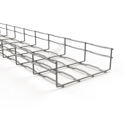 Rácsos kábeltálca 3m rozsdamentes nemesacél U-alak 65mm x 60mm BFR 60X65 i304 BASOR
