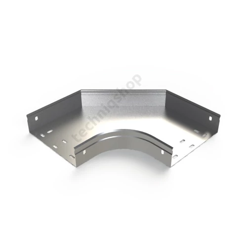 Kábeltálca 90° idom 200mmx 60mm-ma 90° szalaghorganyzott acél CPERC 200x60 GS BASOR