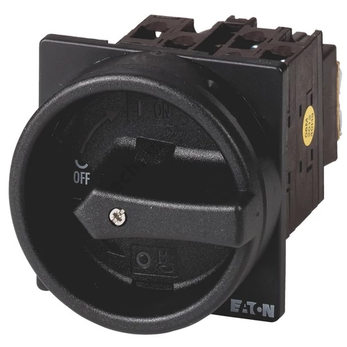 Szakaszoló főkapcsoló 20A 3P 5.5kW/400VAC-3 előlapi központos fix fekete T0-2-1/EA/SVB-SW EATON