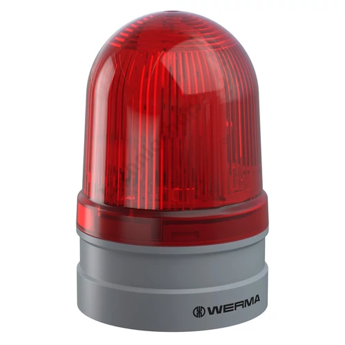 Fényjelző villanó EVS d85x130mm LED 230V AC falonkívüli piros műanyag IP66 Midi TwinFLASH WERMA