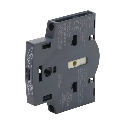 Segédérintkező blokk szakaszolóhoz beépíthető 1-z 1-ny 10A/AC15/230V csavaros Sirco M SOCOMEC