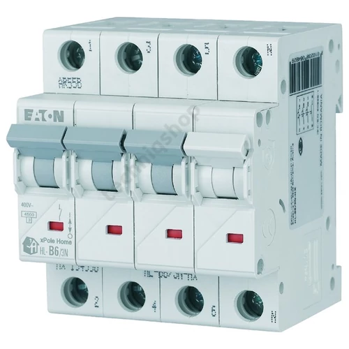 Kismegszakító 3P+N 16A C-jelleg 230V AC 4.5kA/60898 HL-C16/3N xPole Home EATON
