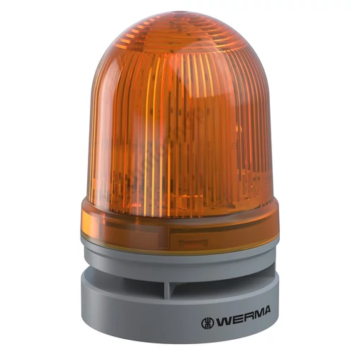 Kürt+fényjelző folyamatos/villogó 10hangú 24V AC/DC 110dB programozható EvoSIGNAL Midi WERMA