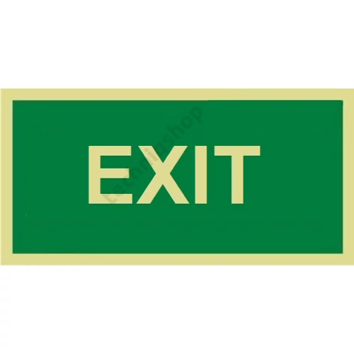 Utánvilágító tábla EXIT kijárat-jelzés acryl lap Papp Gábor