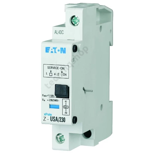 Feszültségcsökkenési kioldó ragasztható CLS/FAZ/PL7/PLI-hez 230V AC 1modul Z-USA/230 EATON