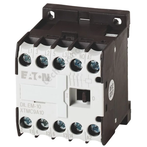 Kontaktor (mágnesk) 4kW/400VAC-3 3-Z 24VDC 1-z csavaros 22A/AC-1/400V DILEM-10-G EATON