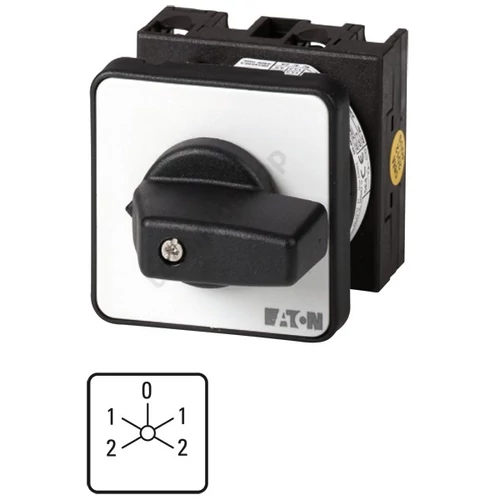 Terhelés irányváltó Dahlander kapcsoló 3-pólus 20A 4kW/AC-3/400V előlapra T0-6-15866/EZ EATON