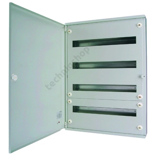 Kiselosztó PE/N-sínnel acél 5x 24M falonkívüli szürke IP30 ajtó BF-O-5/120-G-C EATON