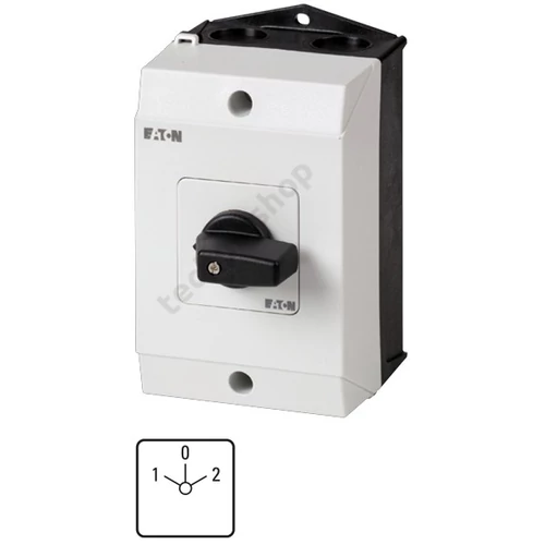 Terhelés irányváltó kapcsoló 3-pólus 20A 4kW/AC-3/400V ráépíthető tokozott T0-3-8401/I1 EATON