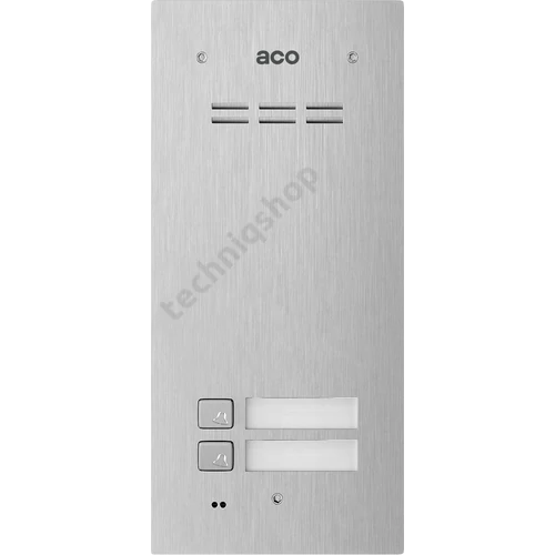 Kaputelefon kaputábla audió 2lakás RFID süllyesztett 2-erű 2hívógomb nemesacél moduláris ACO