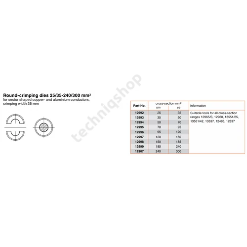 Présbetét köralakú nyomat 120mm2 - III.mér12965/S.