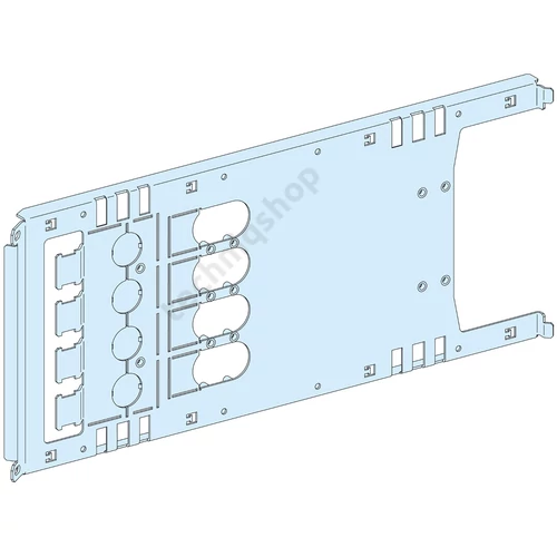 Szerelőlemez vízszintes fix 4P NS630-hoz acél 250mm-ma 650mm-sz Prisma P