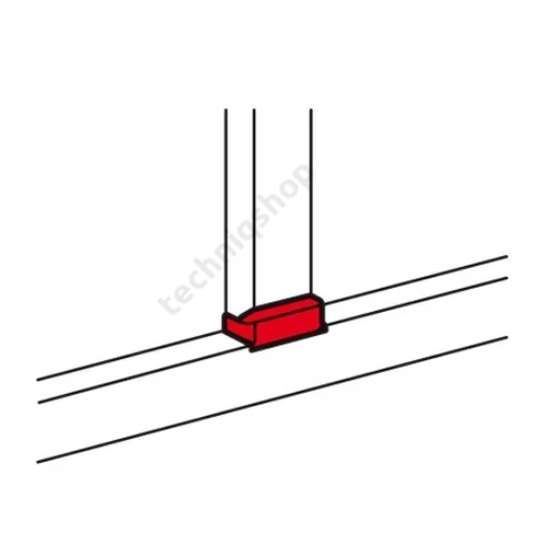 Parapetcsatorna T-idom …x35/50-hez 80mm x 50mm 80mm-sz/leágazó műanyag fényesfehér DLP LEGRAND