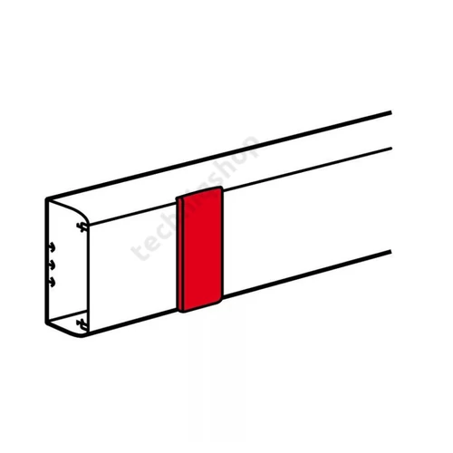 Parapetcsatorna fedéltakaró 105x50-hez 105mm-sz 50mm-mé szimmetrikus kezeletlen DLP LEGRAND