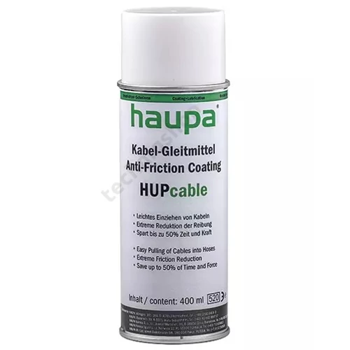 Kábelsíkosító spray elektromos rendszerek-hoz védelem/kenés 400ml HUPcable Haupa