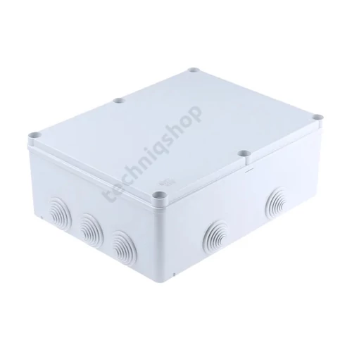 Kötődoboz falonkívüli műanyag 310mm x 240mm 110mm szürke teli fedél-fedél IP55 System Pro E ABB