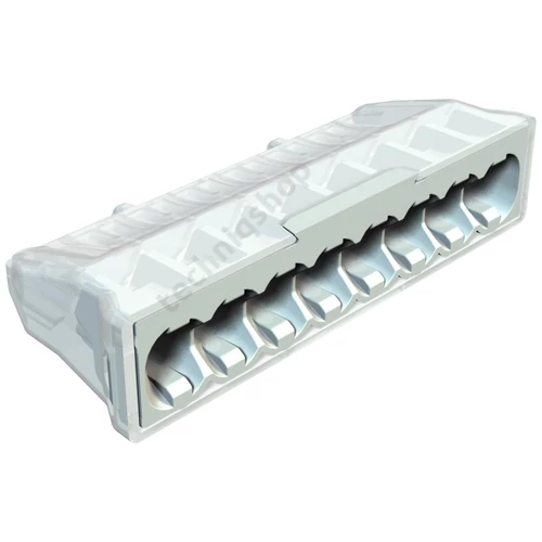 Vezetékösszekötő 8-pólus 0.5-2.5mm2 24A 450V világosszürke 61 825 LGR OBO-BETTERMANN