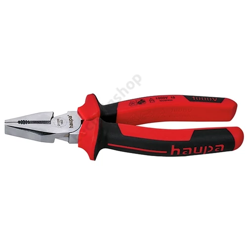 Kombináltfogó felhúzott markolat 180mm szigetelt 1000V VDE Haupa