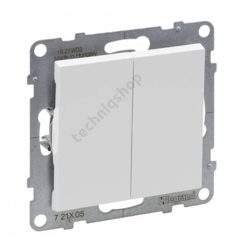 Suno 105 2x1P csillárkapcsoló 105 2x1P csillárkapcsoló betét közp. fedéllel fehér rugós LEGRAND
