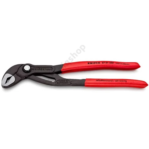 Vízpumpafogó önzáró 61HRC 46mm kulcsnyílás piros 50mm-max. átfogás 25-poz. Cobra Hightech KNIPEX