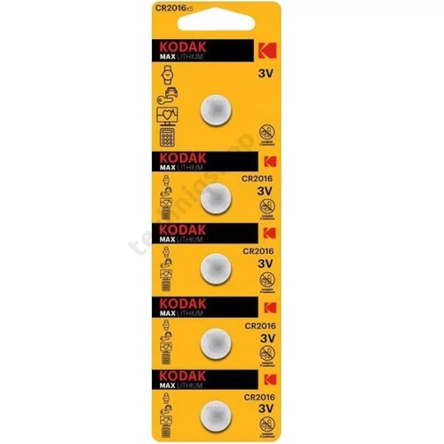 CR 2016 lithium B5 elem 3V Maxell, Samsung, Kodak