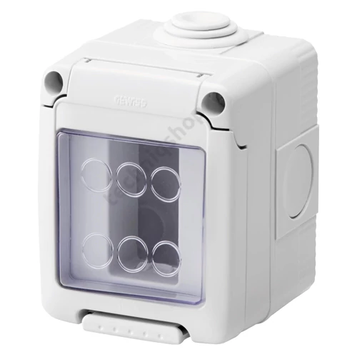 COMBI SYSTEM szerelvénydoboz FK szürke, gumimembrános 1 modulos, IP55 GW27041