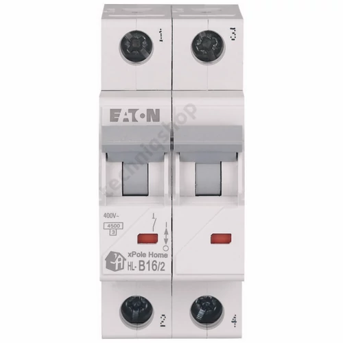 Kismegszakító 2P 16A B-jelleg 230V AC 4.5kA/60898 HL-B16/2 xPole Home EATON