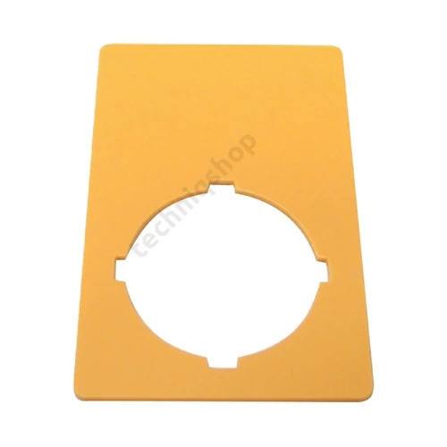 Felirati tábla vészgombhoz sárga négyszögletes-forma 33mm-sz 50mm-ma M22-XZK EATON