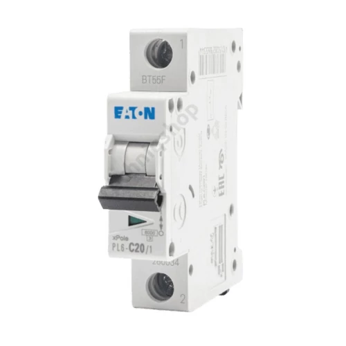 Kismegszakító 1P 20A C-jelleg 230V AC 6kA/60898 PL6-C20/1 EATON