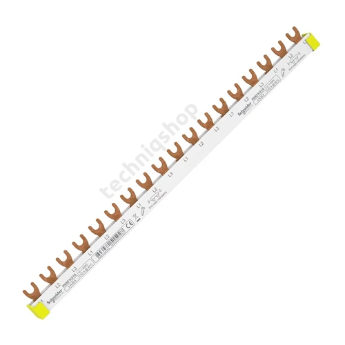Sorolósín villás 3F 3P 63A 10mm2 320mmx szigetelt 18mm-osztás 6-készülék Resi9 XF Schneider