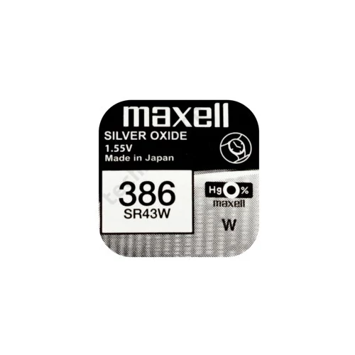 SR 43W gombelem 1,55V ezüst-oxid Maxvell