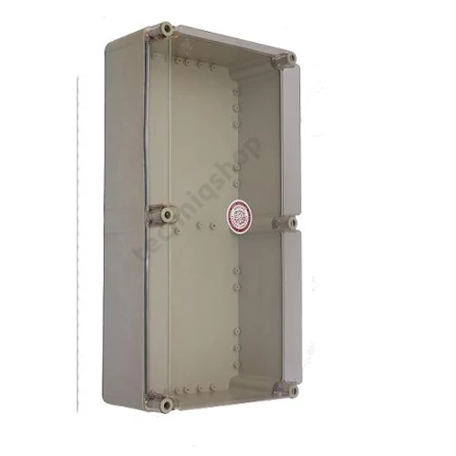 Üres szekrény átlátszó fedéllel műanyag 600mmx 300mmx 170mm IP65 PVT 3060 - ÁF Csatári Plast
