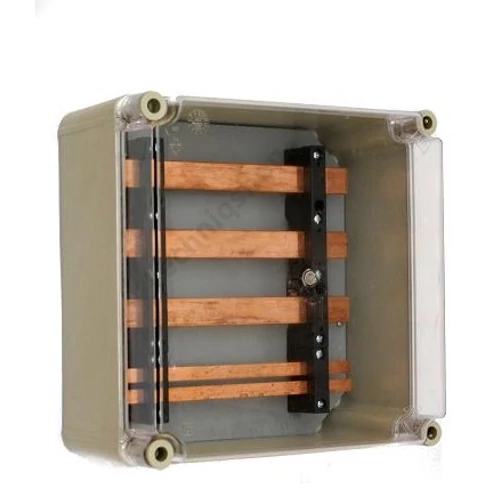 Gyűjtősínszekrény 5P 250A 300mmx 300mmx 170mm 25mmx 5mm-sín PVT 3030 GS5 250A Csatári Plast