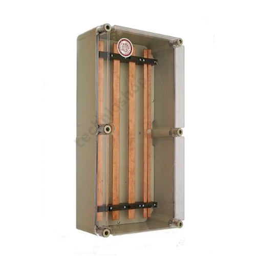 Gyűjtősínszekrény 5P 250A 300mm x 600mm 170mm 25mmx 5mm-sín PVT 3060 GS5 250A Csatári Plast