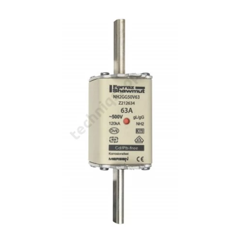 NH biztosítóbetét NH2 400A gL/gG 500V középső-kioldásjelzéssel NH2GG50V400 MERSEN