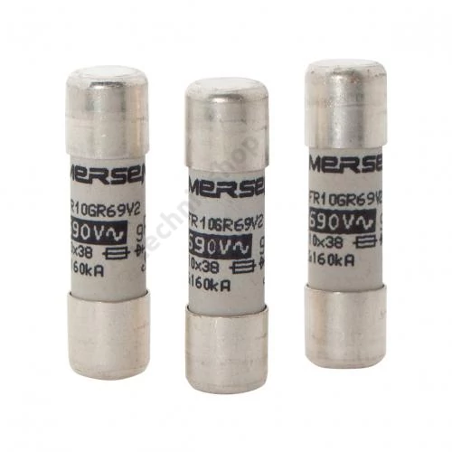 Hengeres biztosítóbetét gG 10x38mm 16A AC500/600V FR10GG50V16 MERSEN